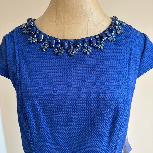 Adrianna Papell Blue Dress NWT Cocktail S12 New w Tags attached - Picture 2 of 16